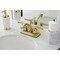 Kingston Brass KB4642EFL 4-Inch Centerset Bathroom Faucet with Retail Pop-Up, Polished Brass KB4642EFL - alternate 2